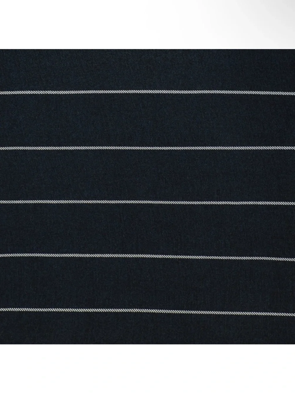 Jeremiah Brent Home Twin Cotton Sateen Sheet Set- Indigo Chalk Stripe